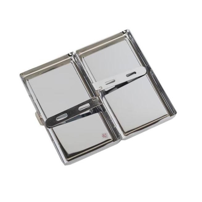 Harga Baru-487  Promo KOTAK ROKOK STAINLESS DINGHOA 8814 POLOS TAMPAT ROKOK Murah