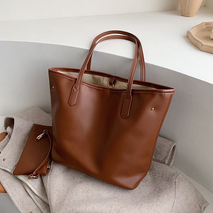 6603 Brown Retro Tote Bag