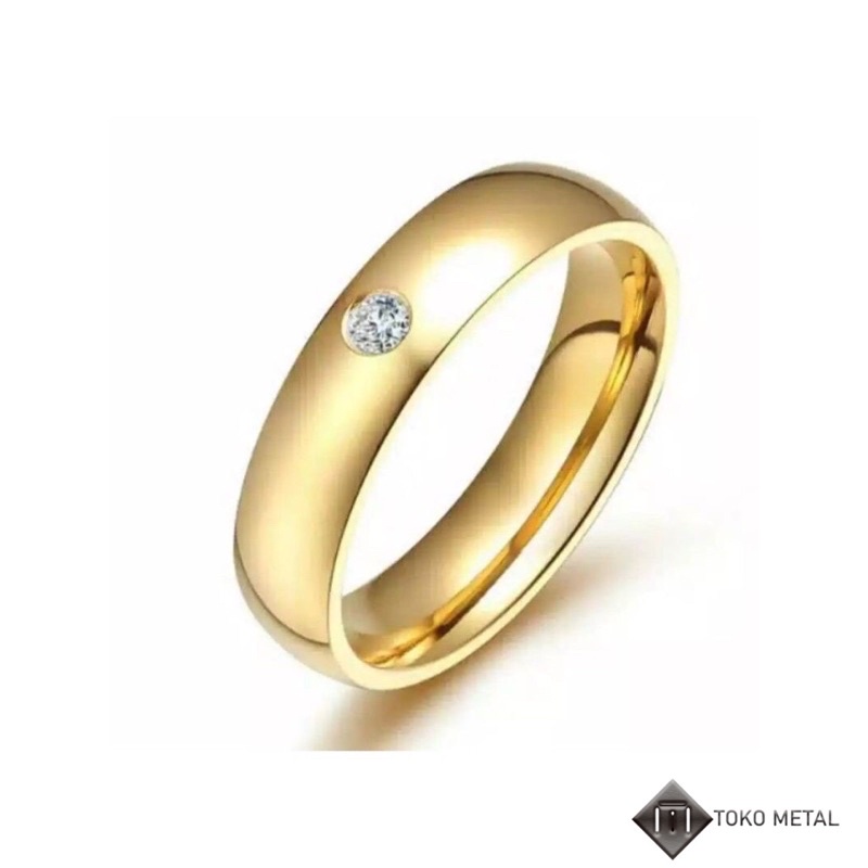 COD✔️ CINCIN TITANIUM MATA 1 COUPLE WANITA &amp; PRIA [TOKO METAL]