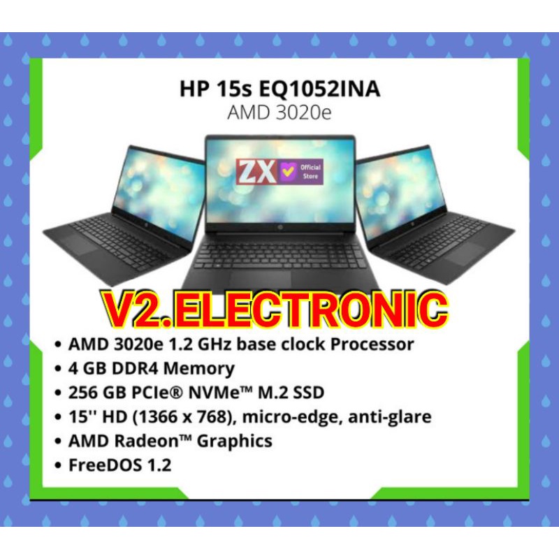 Jual Laptop Hp 15s Eq1052nia Amd 3020e Ram 4gb Ssd 256gb Windows 10 Shopee Indonesia 6540