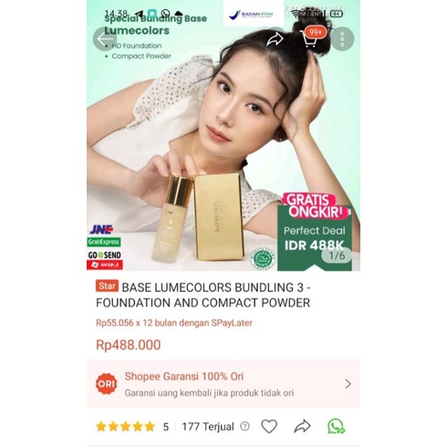 preloved lume colour fundation dan bedak NEUTRAL