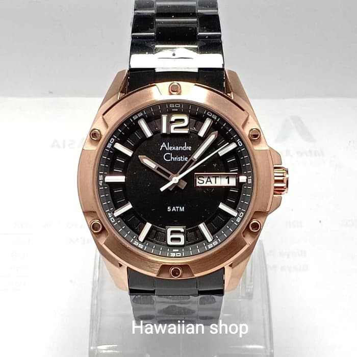 jam tangan classic pria Alexandre Christie 6512 | HAWAII