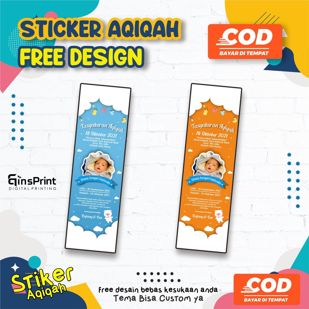 

Sticker Aqiqah Nasi Box Bento CUSTOM Design