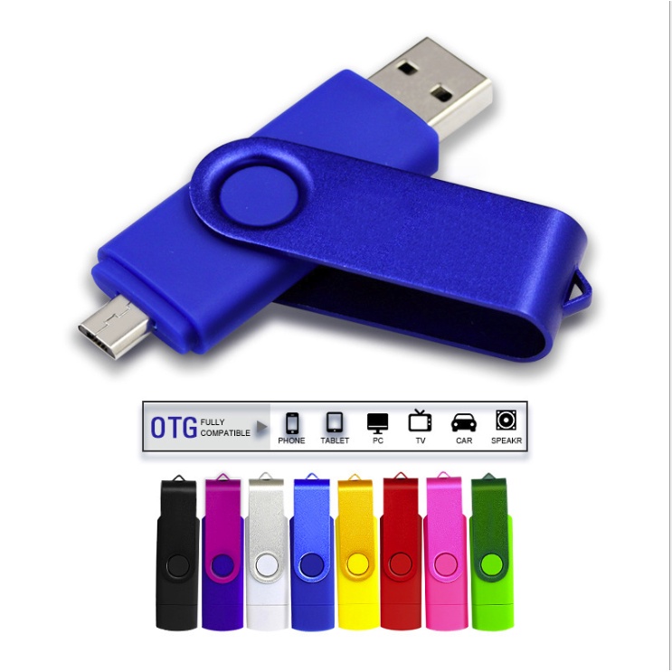 Flashdisk USB OTG High Speed Kapasitas 64GB Bahan Logam