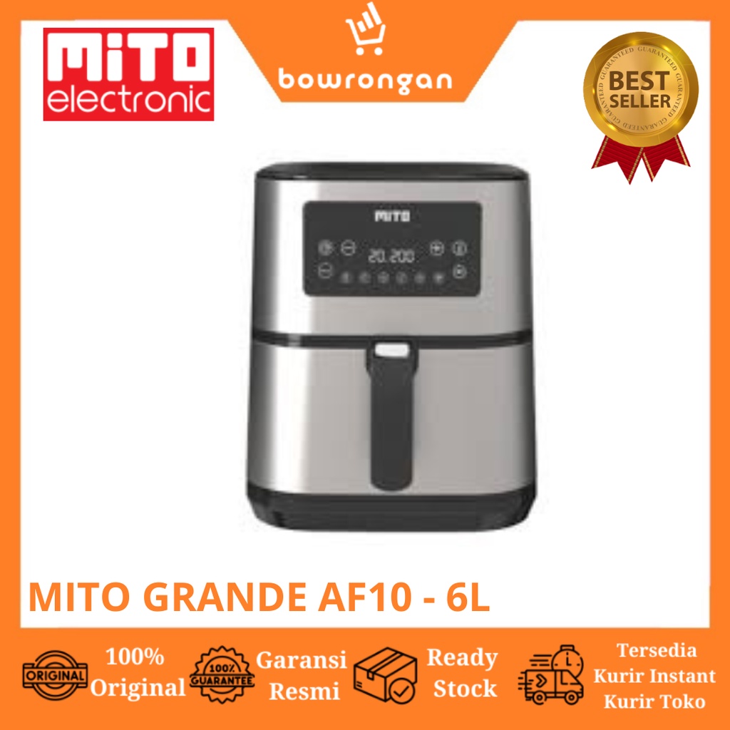 MITO Mitochiba Grande Air Fryer DigiFry Mesin Penggoreng Tanpa Minyak 6L AF10