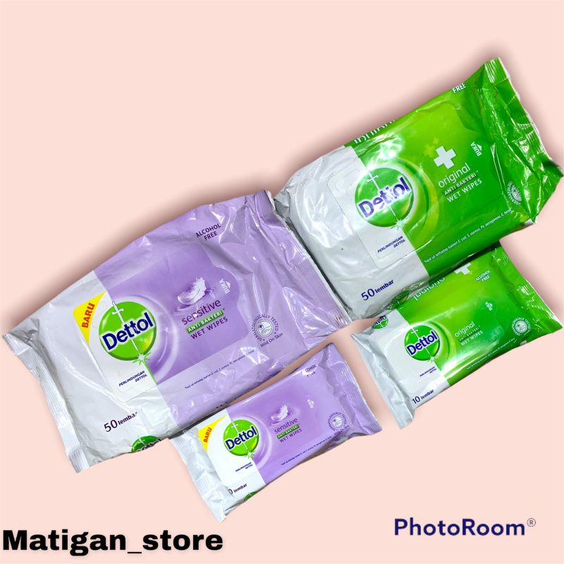 Tisu basah dettol 10 s-50s all varian