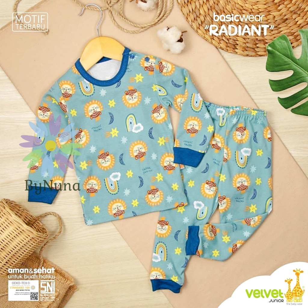 COD SETELAN BAJU & CELANA PANJANG BASIC WEAR Velvet Junior model SERI "RADIANT"