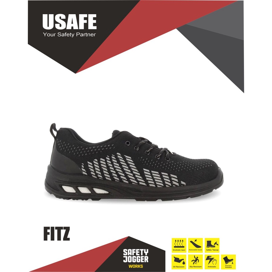 Safety Jogger Works Fitz Black Original