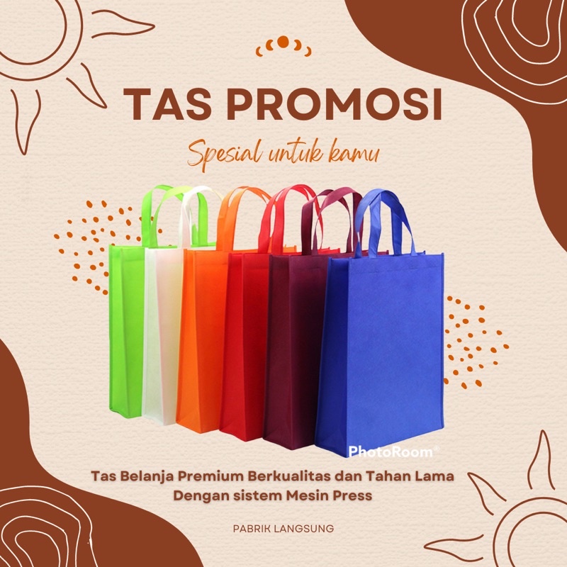 

Tas Spunbond Goodie Bag Handle Tali 38x45cm