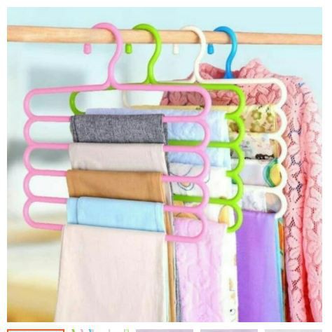 DD132 Hanger Gantungan Pakaian 5 Tingkat 5In1 Gantungan Multifungsi Hanger Handuk,Jilbab