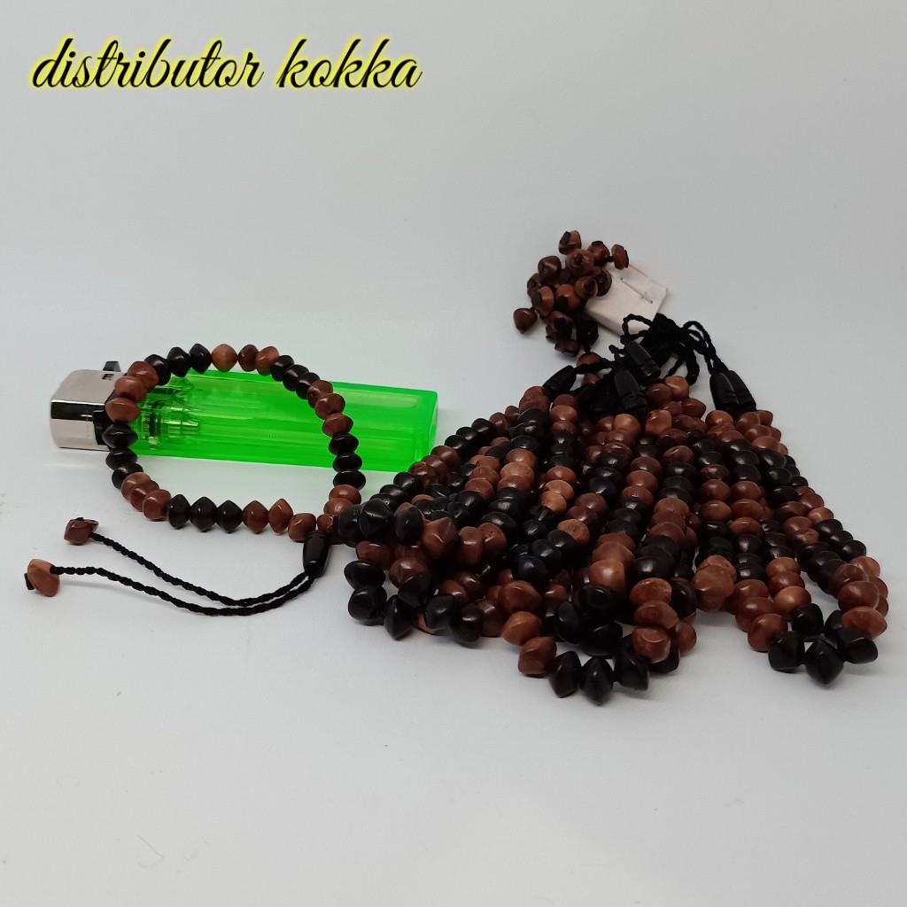 ( SUPER MURAH ) Paket hemat 10 pcs gelang tasbih Kokka kaukah wajik kpl 33 kombinasi