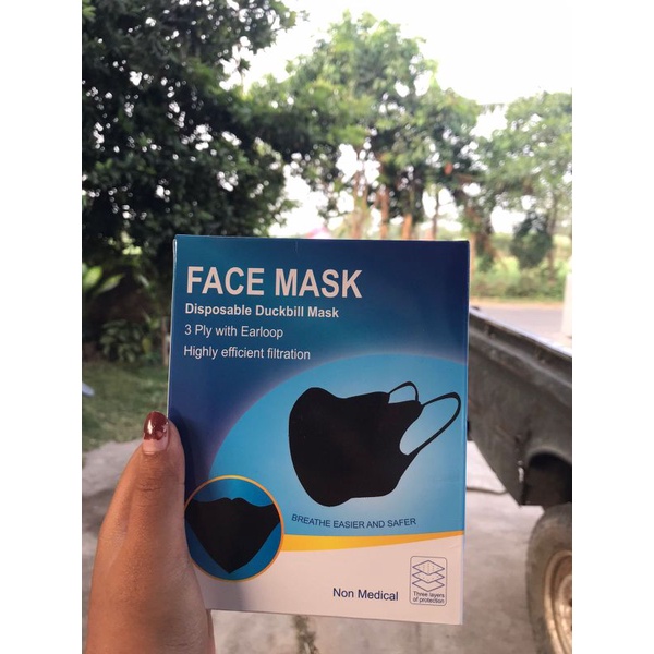 DUCKBILL/MASKER DUCKBILL/DUKBIL/DUCKBILL HITAM/ALKINDO/WE MASK