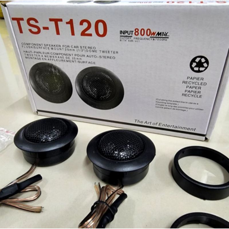 Tweeter mobil TS T120 speaker audio mobil 800w