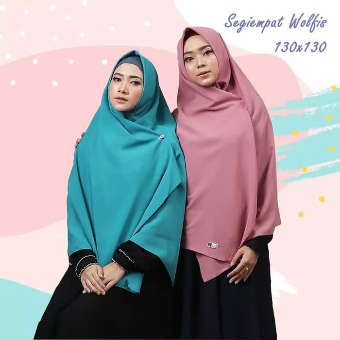 HIJAB SEGI EMPAT JUMBO SYARI/ SEGI EMPAT WOLFIS / SEGI 4 POLOS