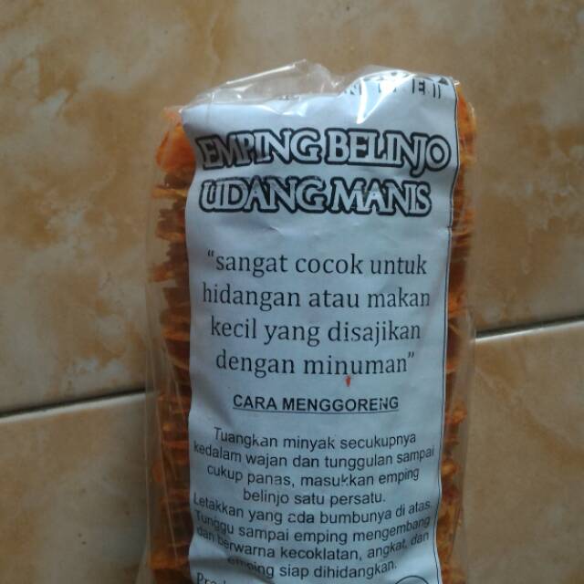 

Emping Mlinjo Bumbu udang siap goreng