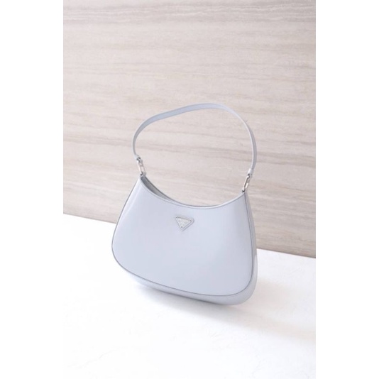 Prada Cleo Bag Brushed Leather Fordaliso Blue