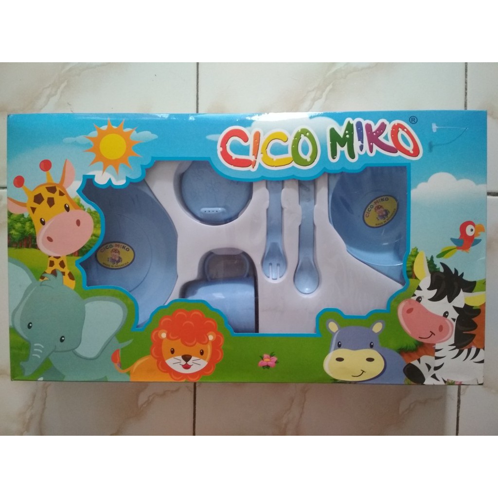 Feeding Set Cico Miko Ukuran Medium Peralatan Makan Bayi Murah