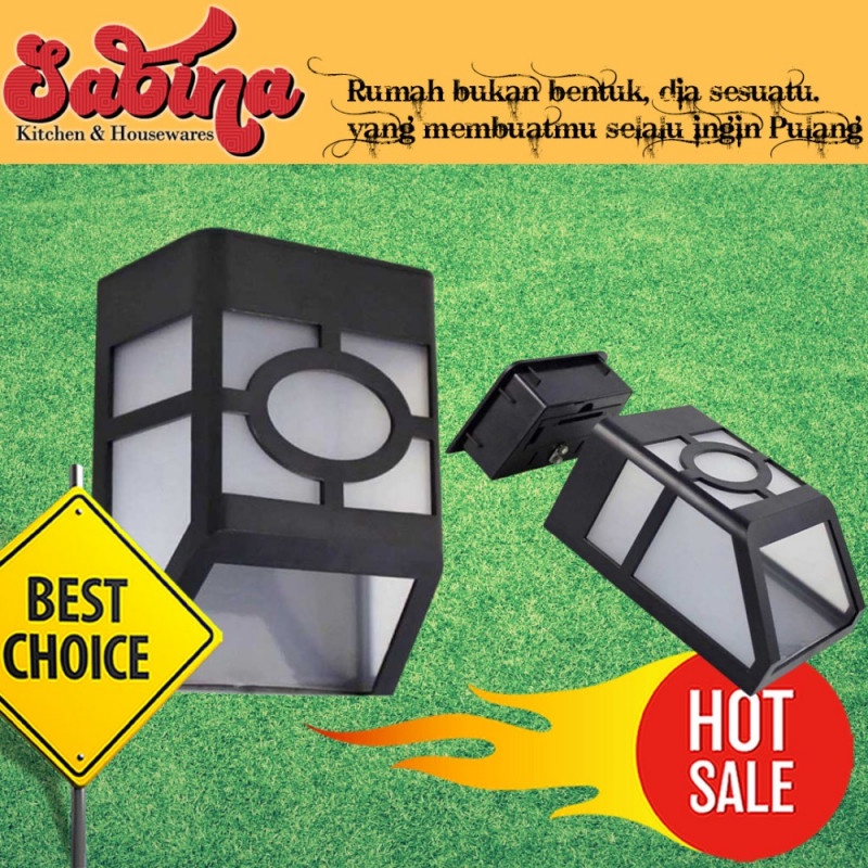 Lampu LED Solar Hias Dekorasi Dinding Taman Outdoor Wall Lamps 600mAH