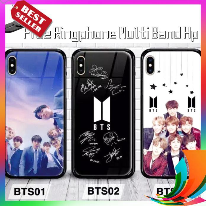 【TERBARU】 Premium Case Hp Glass Bts X Vivo Y91 / Y93 / Y95