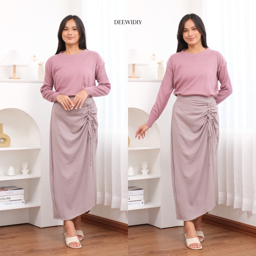 ROK SERUT CRINCKLE AIRFLOW PREMIUM / KOREAN LOOK / FEIRA SKIRT DEEWIDIY