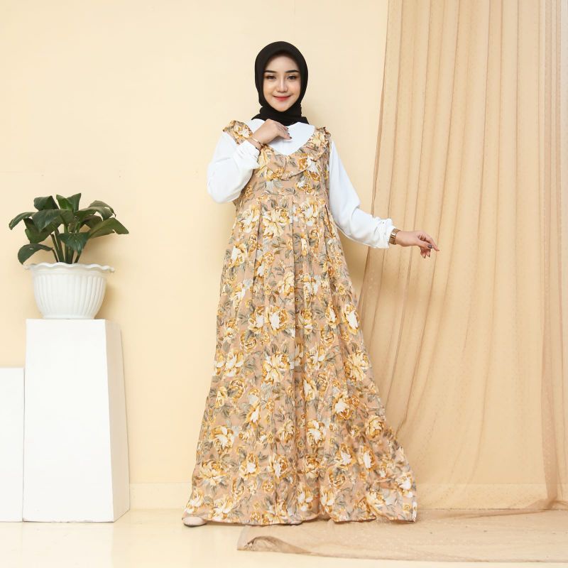 BAJU GAMIS WANITA MUSLIM /CRINKLE GAMIS RAYON VISCOSE PREMIUM MIX