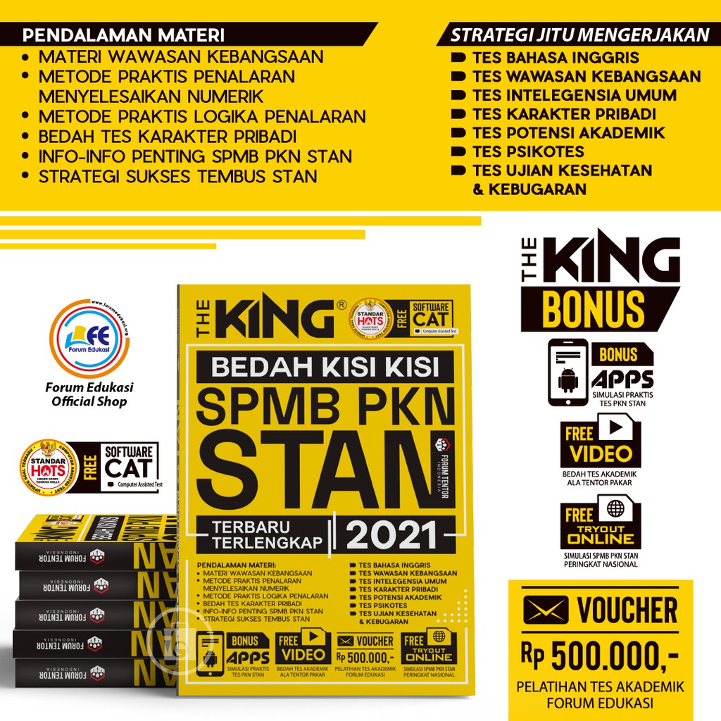 

Buku The King Bedah Kisi-Kisi Spmb Stan 2020 2021 Ter Baik Ter Lengkap
