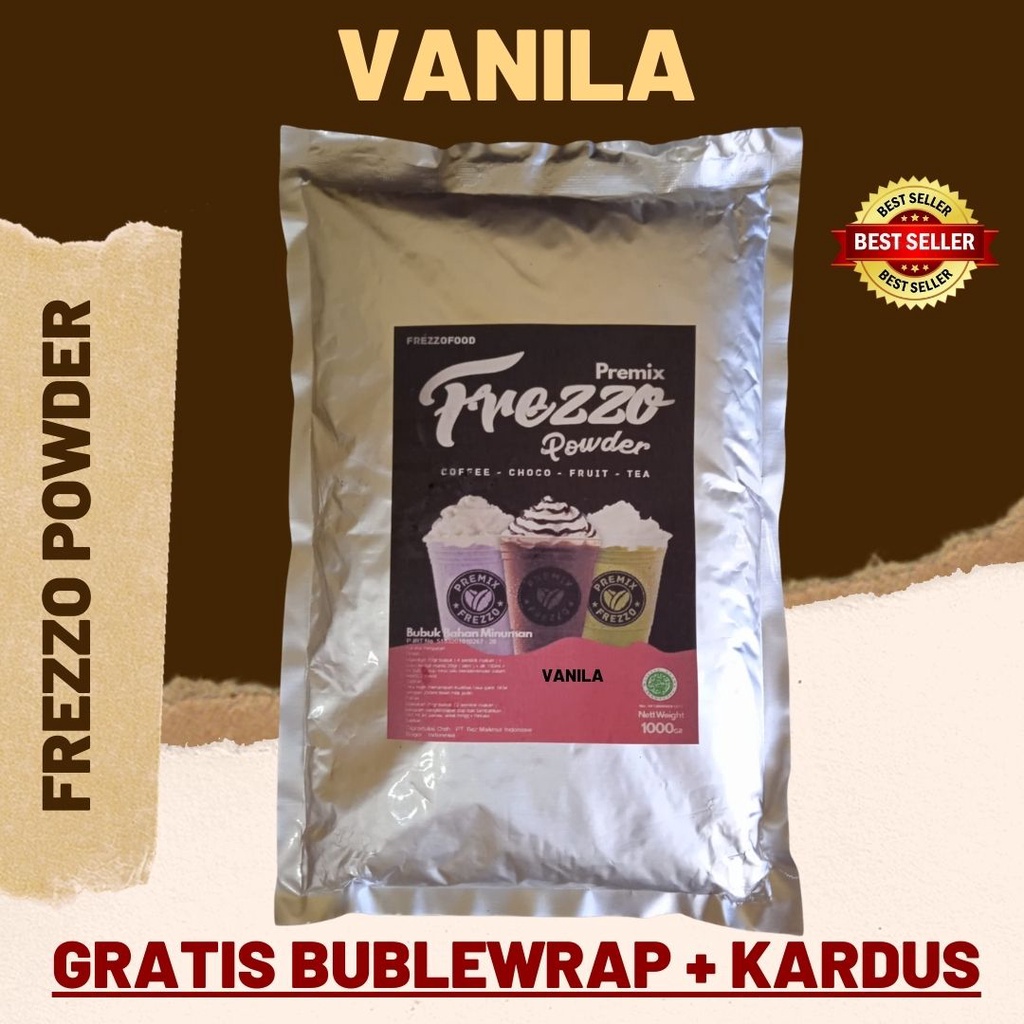 1 KG FREZZO POWDER RASA VANILA ORIGINAL | BUBUK MINUMAN RASA | POWDER DRINK | BOBA BROWN SUGAR | SERBUK MINUMAN VIRAL | KEKINIAN | HALAL | TERMURAH DI JAWA TENGAH