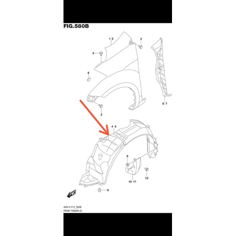Liner Fender Depan Ertiga Dreza