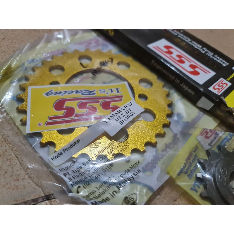 Gir SSS Rxking Jupiter Vega JupiterMX 415HSBT-33T 15T 110L