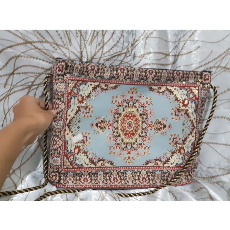 TAS SELEMPANG WANITA TAS TURKI TAS CORAK TURKI TAS TRADITIONAL TURKI JASTIP TURKI TAS IMPORT