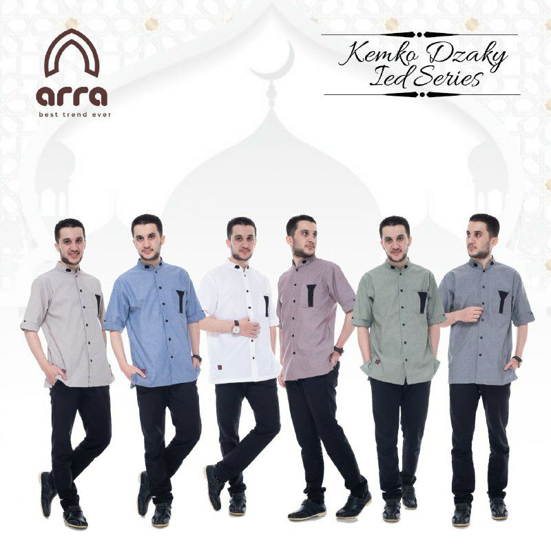 Baju Koko Kurta Pakistan Couple Ayah Dan Anak Lengan Pendek Dzaky Original Premium