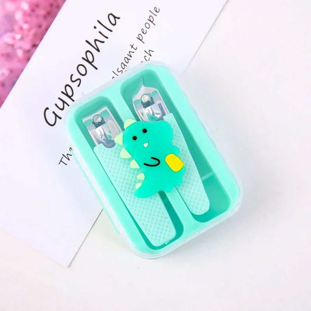 gunting kuku alat pemotong kuku 2in1 set manicure nail clipper