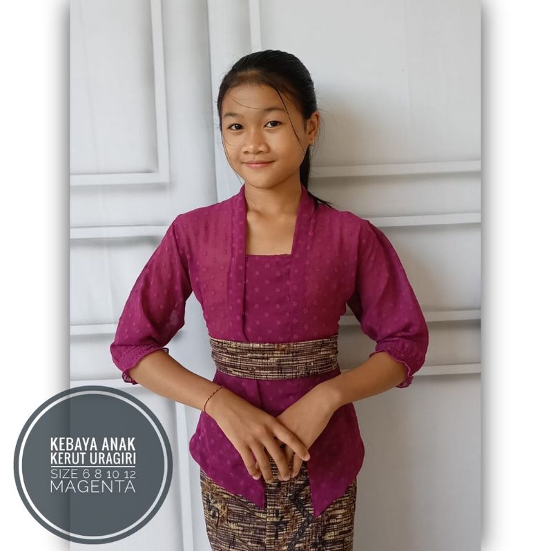 Kebaya Anak Uragiri Tangan Kerut