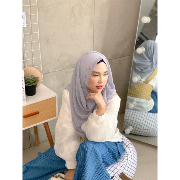 Jilbab Instan // PHRP // tiara Hijabers-LIGHT GREY