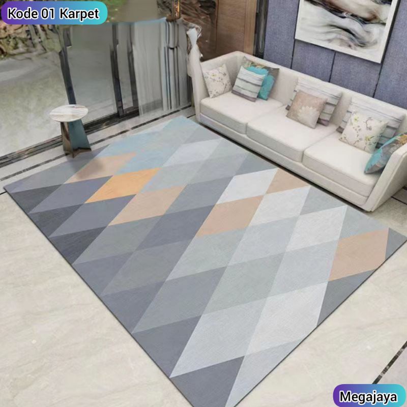 Karpet Ruangan Tamu Premium Tebal / Karpet Kamar Lantai / Super Kualitas Tinggi / High Kuality Best Qualitas