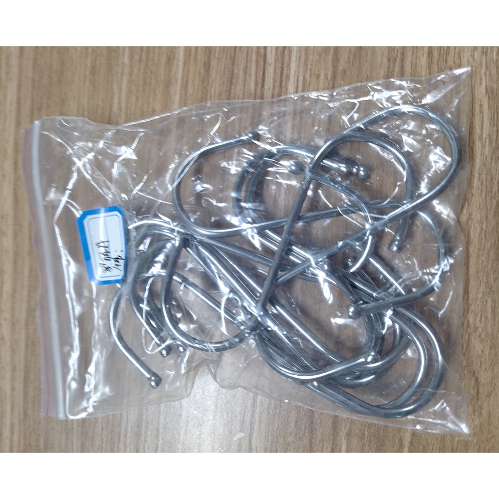 Hanger Gantungan Kait Serbaguna Stainless Steel 10 PCS M127105