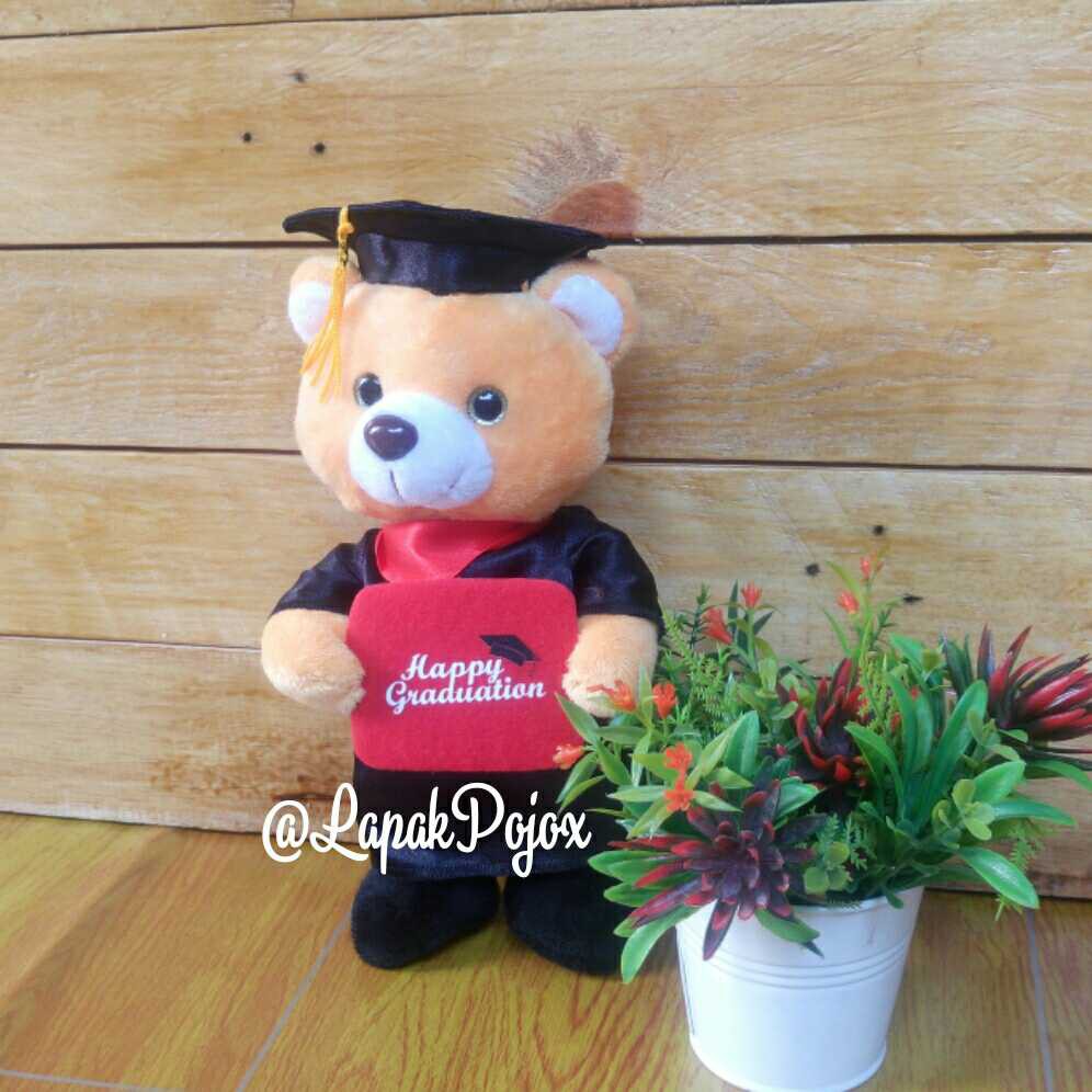 Boneka Wisuda Bear dan Panda Berdiri