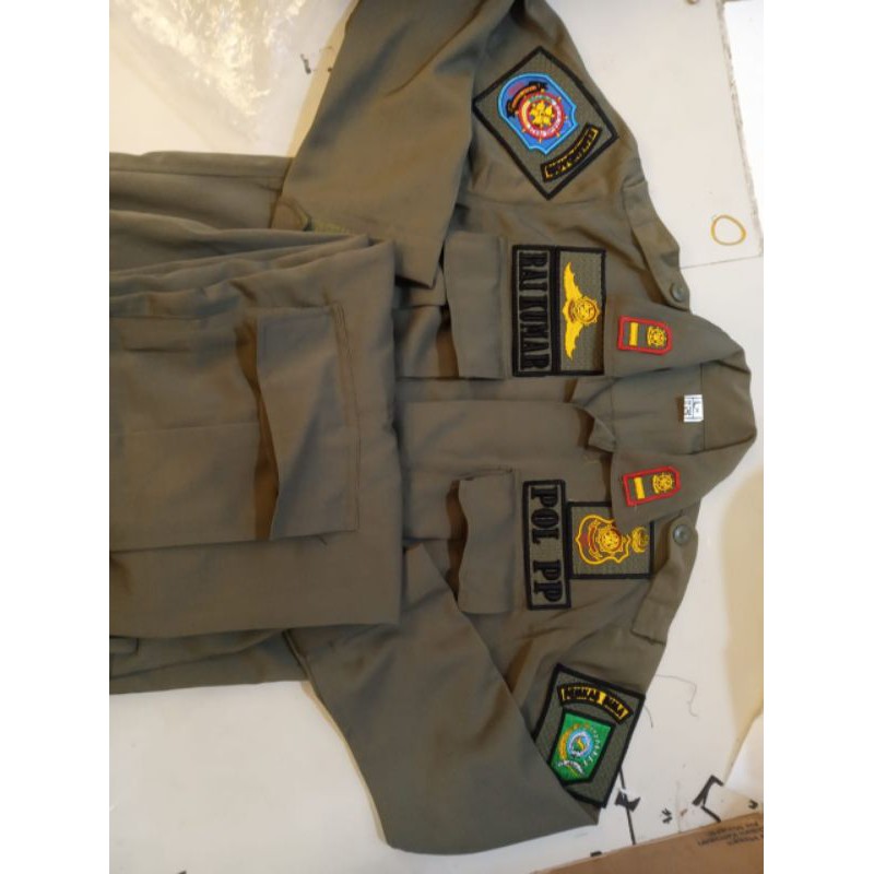 kemeja PDL LUSTER SATPOL PP MANTUL ples ATRIBUT TIMBUL