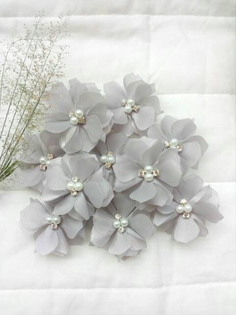 bunga Alamanda 5cm/2MTE.5K/kebaya/brukat/kain/bridesmaid/gaun/