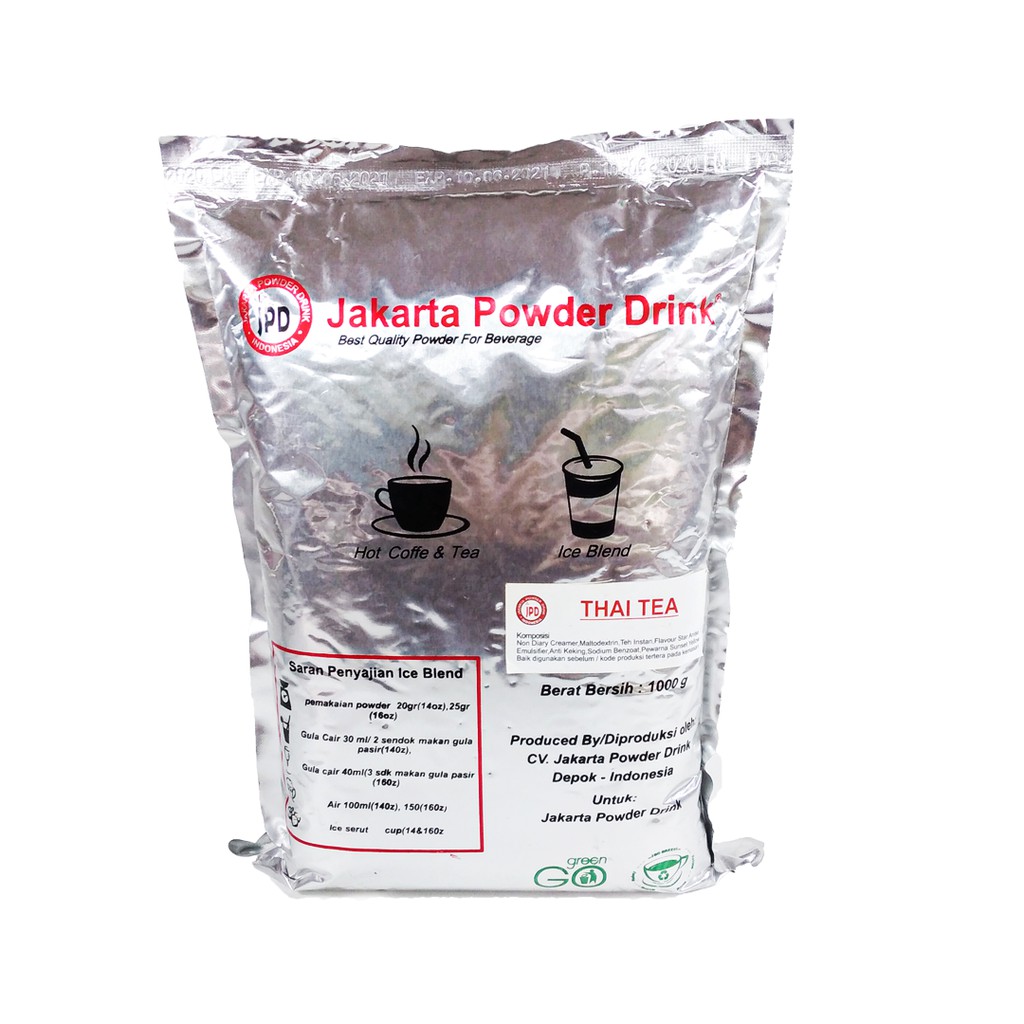 

Jakarta Powder Drink Thai Tea 1 Kg- Minuman Kekinian- Ice Blend
