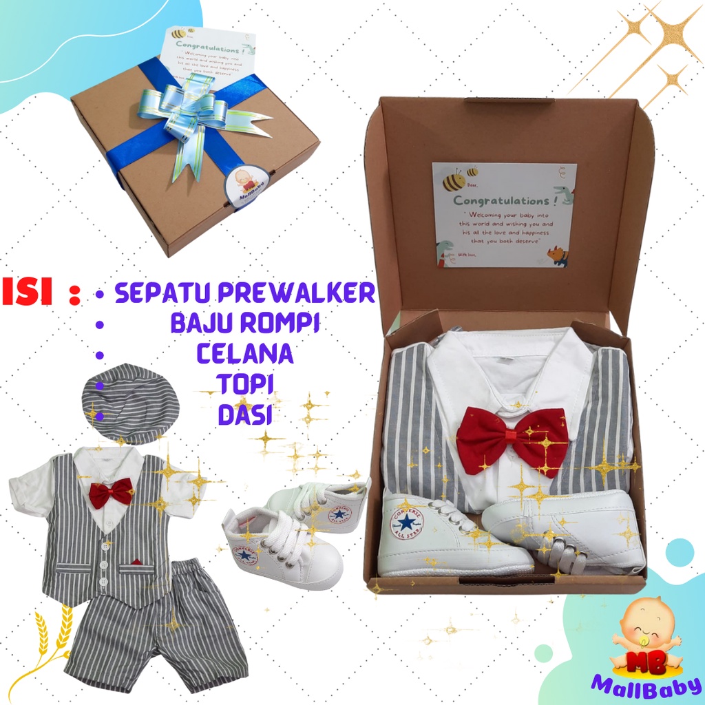 Hampers Bayi Perempuan Laki Laki Paket Kado Bayi Baby Boy Girl Gift Newborn Parcel Lahiran Premium