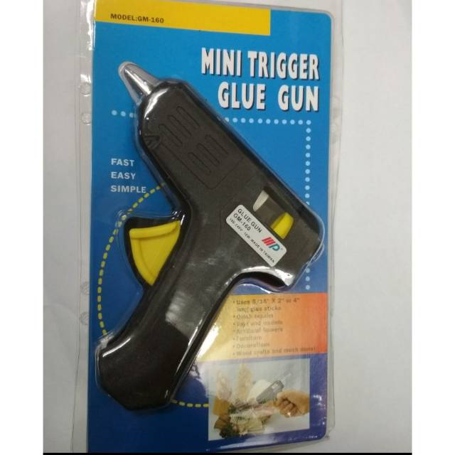 Alat lem tembak kecil 10watt Mini trigger glue gun GM-160 Original Taiwan
