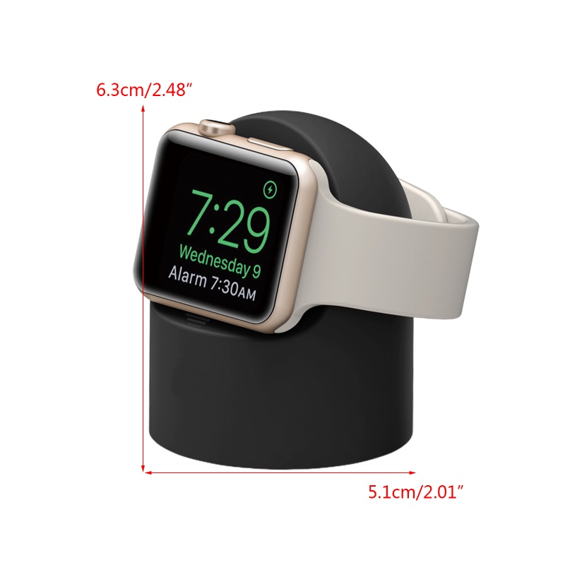 Btsg Charging Stand Untuk Watch/M26/S7/W7/DT7/HW22 Charger Bracket Dock Silicone Holder