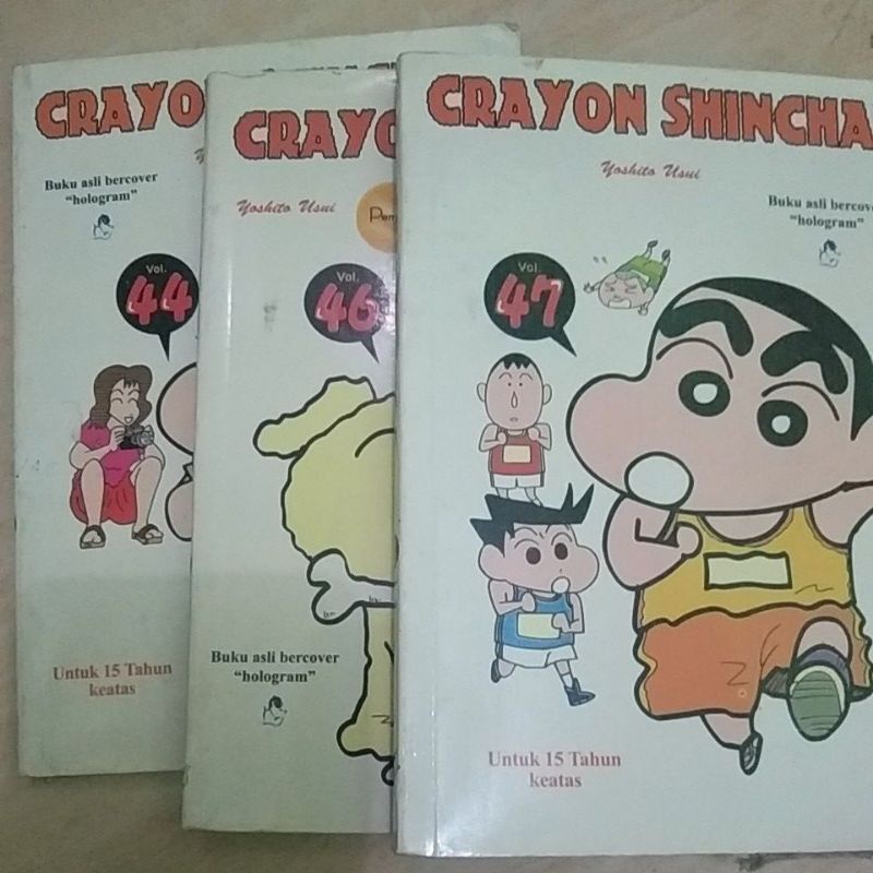 

Buku Komik Crayon Shinchan Vol. 44 46 47 Bekas Masih Bagus Murah