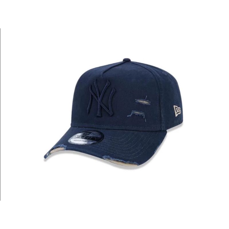 New Era 940AF NY Yankee Cotton Damage Men's Cap - Navy