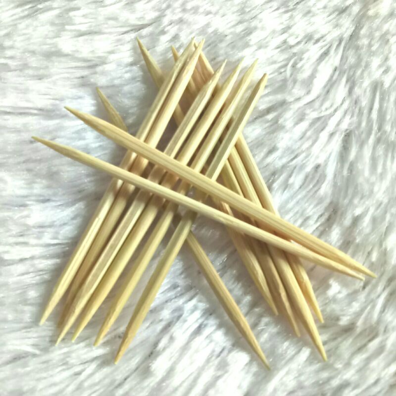 TUSUK GIGI BAMBU TOOTHPICK - 2 Ujung Lancip 1 pack