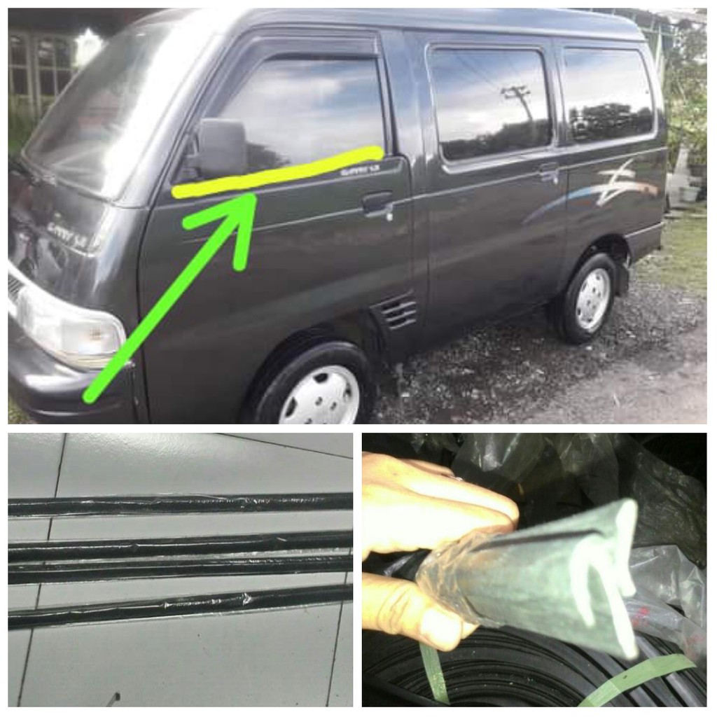 Karet pelipit Lis kaca depan carry colt T 120 ss Futura kijang
