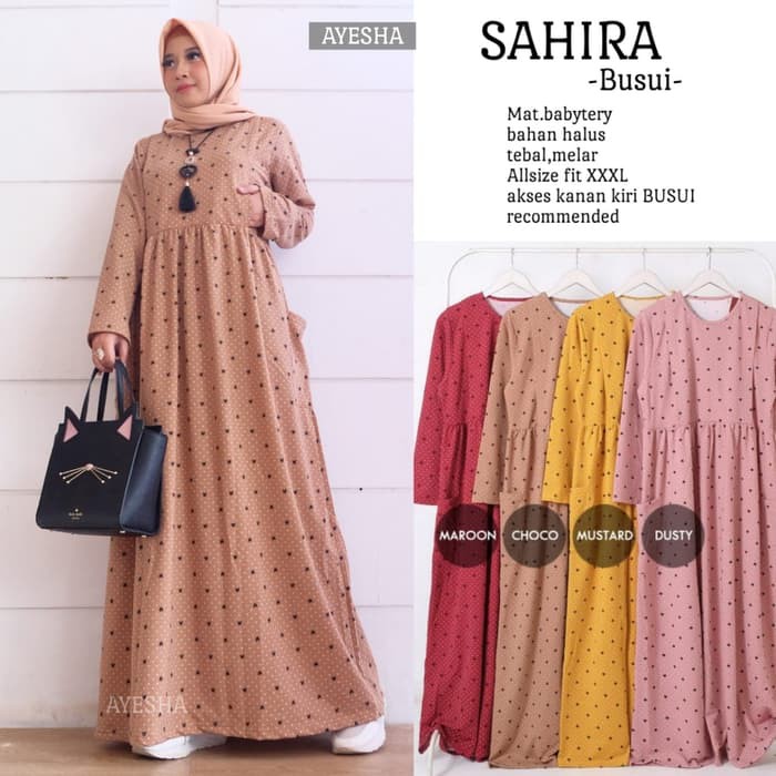 sahira busui maxy dress by ayesha
