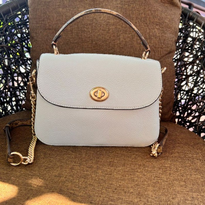 Coach Marlie Top Handle Satchel Chalk Multi