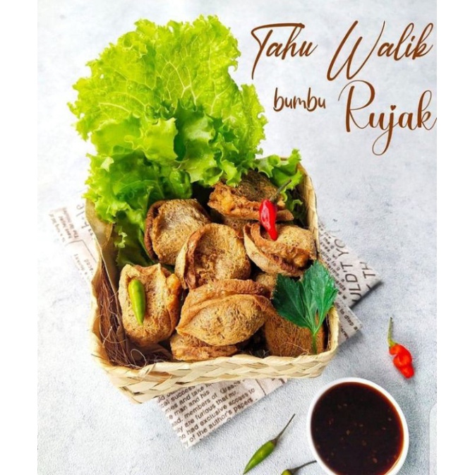 

Tahu Walik frozen / Bumbu Rujak/ Isi daging Ayam